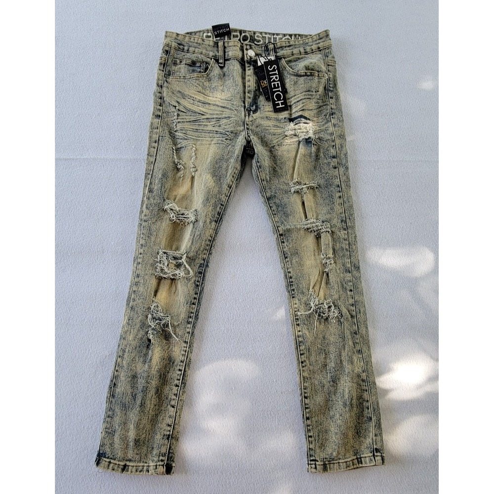 Retro Stitch Men's  Jeans Color: Vintage‎ Size: 34X30